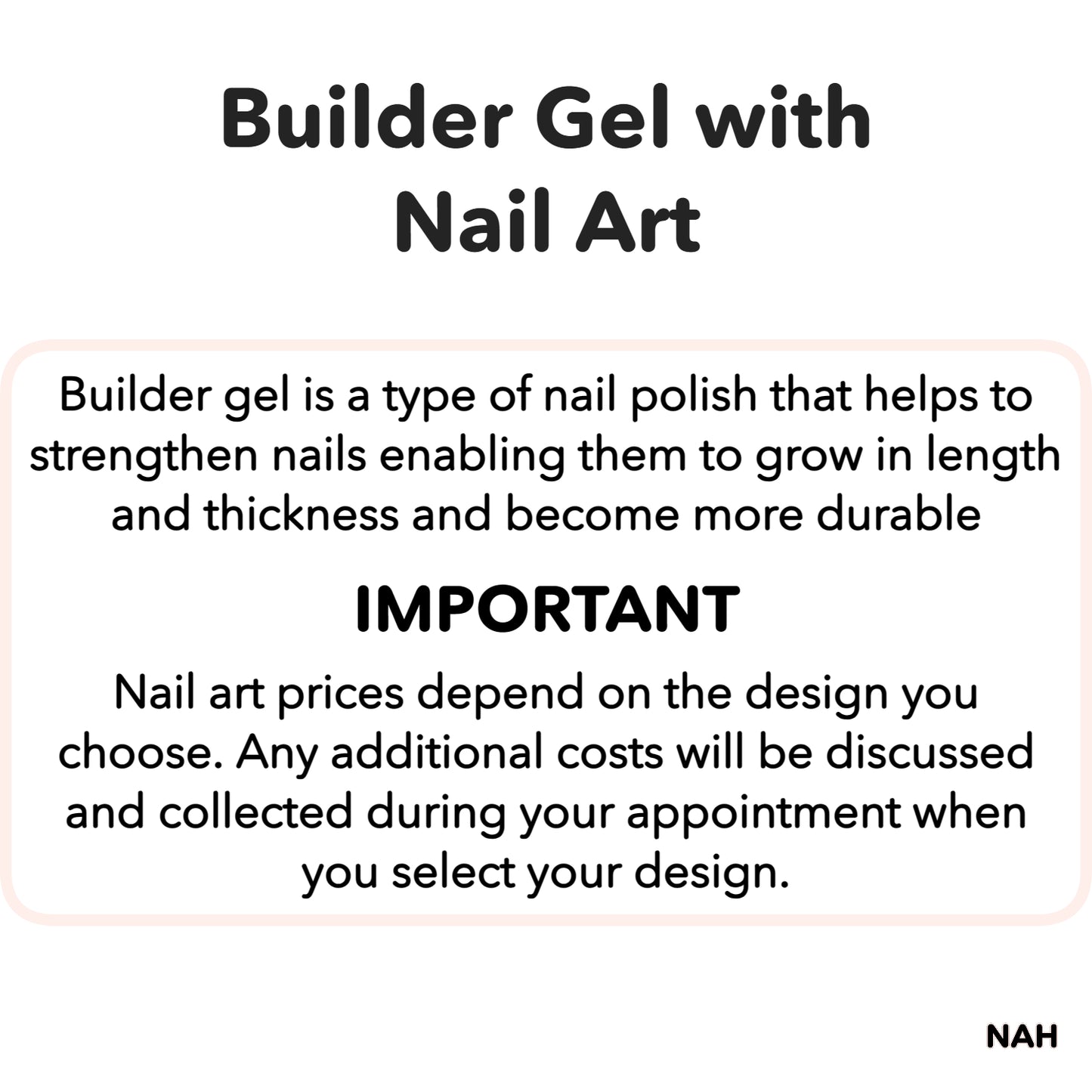 Builder Gel Service with nail art terms